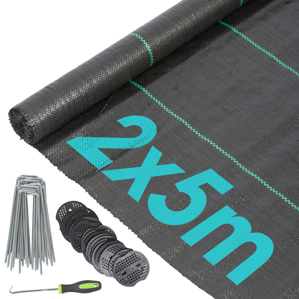 nicola spring 110gsm Weed Control Membrane Set with Pegs & Plates