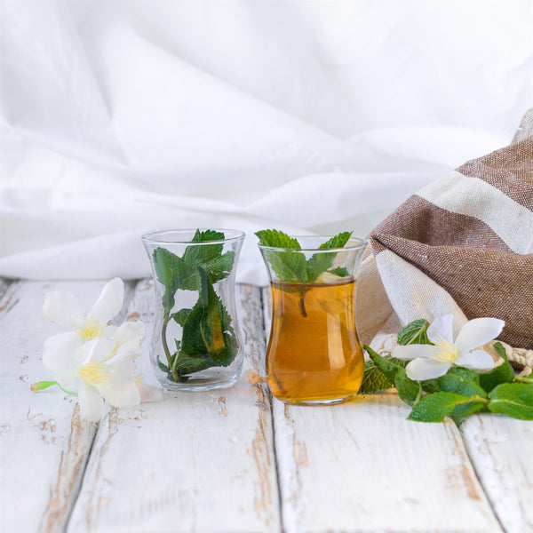 Nicola Spring 115ml Klasik Glass Turkish Tea Cups - Pack Of Six