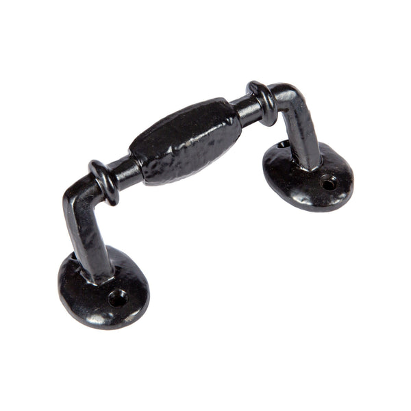 nicola spring 115mm Black Offset Wrought Iron Door Handle