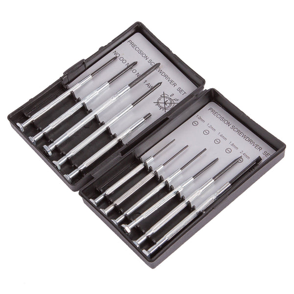 nicola spring 11pc Silver Carbon Steel Precision Screwdriver Set