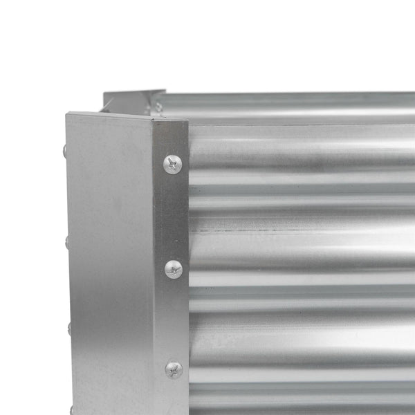 Nicola Spring 120cm X 60cm Rectangle Galvanised Steel Raised Garden Bed