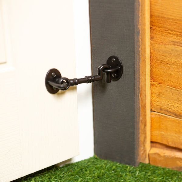 Nicola Spring 125mm Black Ornate Cabin Hook And Eye