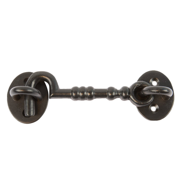 nicola spring 125mm Black Ornate Cabin Hook and Eye