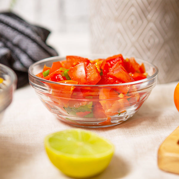 Nicola Spring 12cm Clear Lys Glass Nesting Mixing Bowl