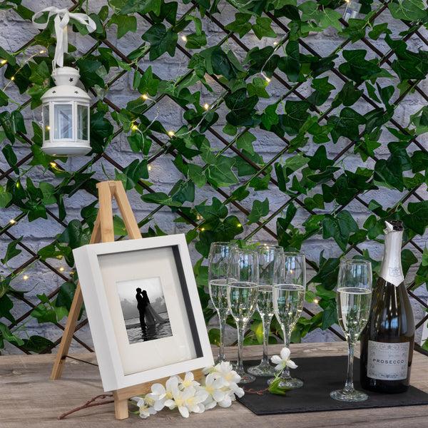 Nicola Spring 12pc Black Square Slate Placemats & Coasters Set