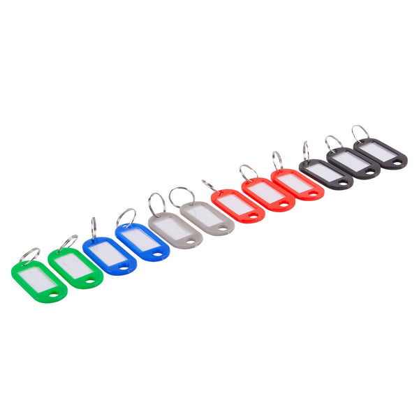 nicola spring 12pc Multicolour Plastic Keyring Indicator Set
