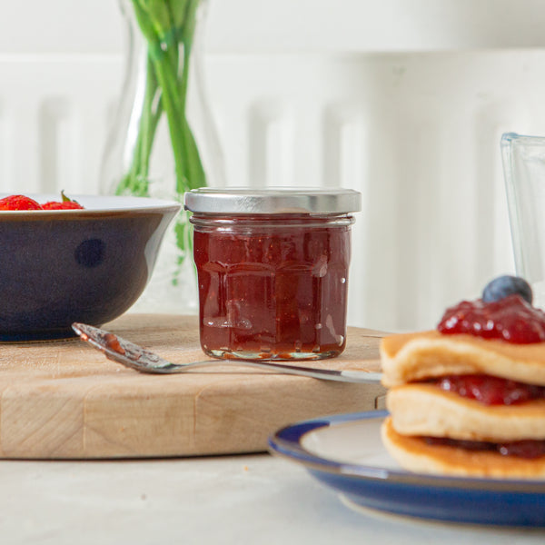 Nicola Spring 130ml Glass Jam Jars With Lids - Pack Of 6