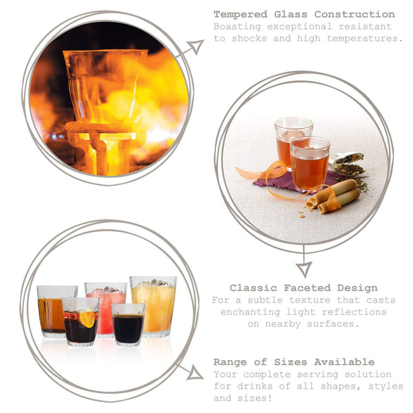 Nicola Spring 130ml Provence Tumbler Glasses - Pack Of Six