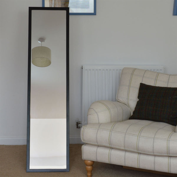 Nicola Spring 137cm X 35.5cm Black Square Full-Length Mirror