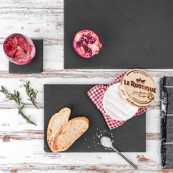 Nicola Spring 13pc Black Rectangle Slate Placemats Set