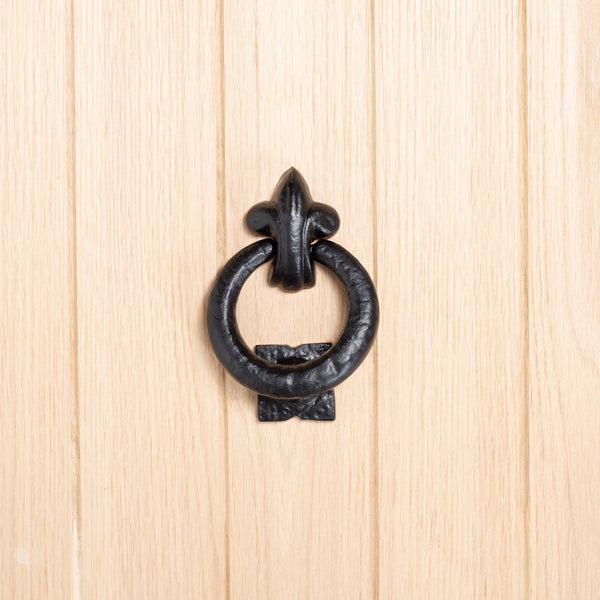 Nicola Spring 140mm Black Fleur De Lis Door Knocker