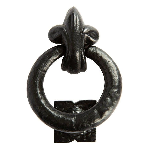 nicola spring 140mm Black Fleur De Lis Door Knocker