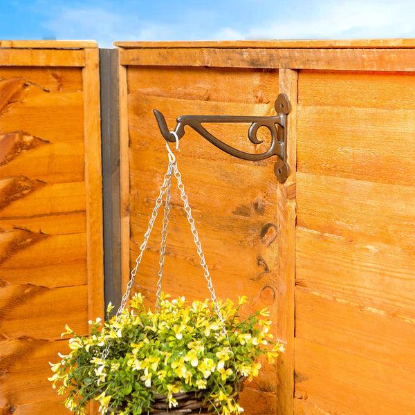 Nicola Spring 145mm Grey Wrought Iron Hanging Basket Hook