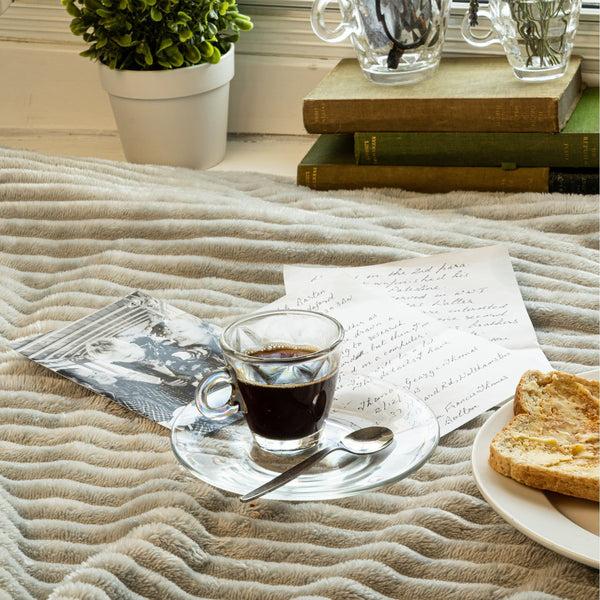 Nicola Spring 14cm Bar Glass Espresso Saucers - Pack Of Six