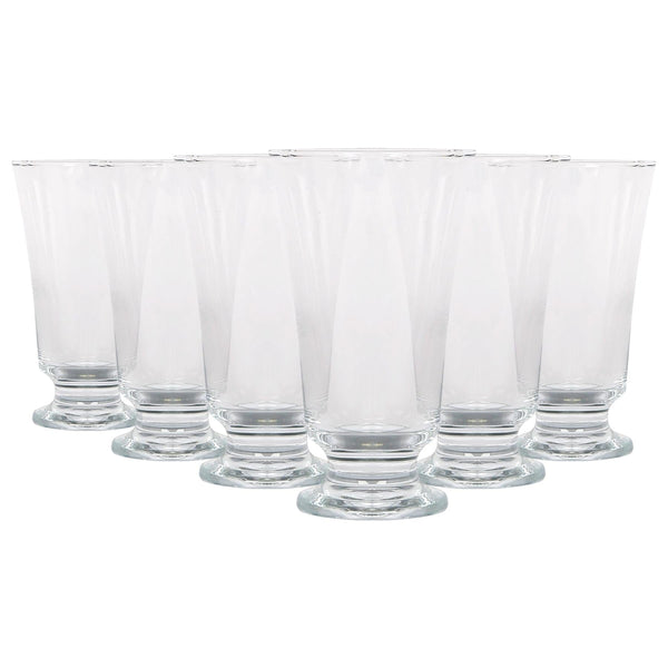 nicola spring 150ml Troya Glass Footed Tumblers - Pack of Six
