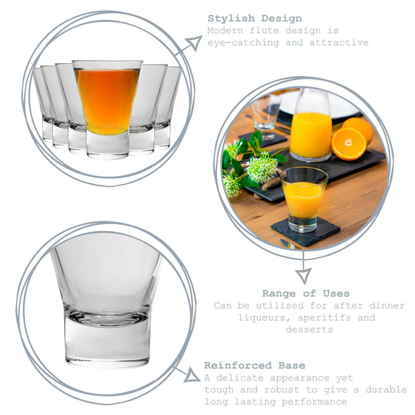 Nicola Spring 150ml Ypsilon Whisky Glasses - Pack Of Six