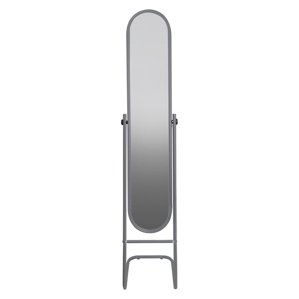 Nicola Spring 153cm X 30cm Silver Round Full-Length Mirror