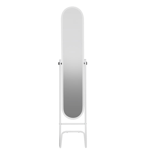 Nicola Spring 153cm X 30cm White Round Full-Length Mirror