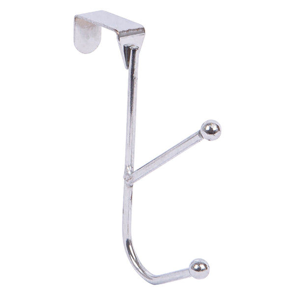nicola spring 15cm Chrome-Plated Iron Over-Door Hat & Coat Hook