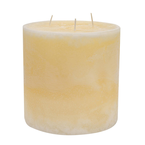 nicola spring 15cm Triple Wick Vanilla Round Pillar Candle