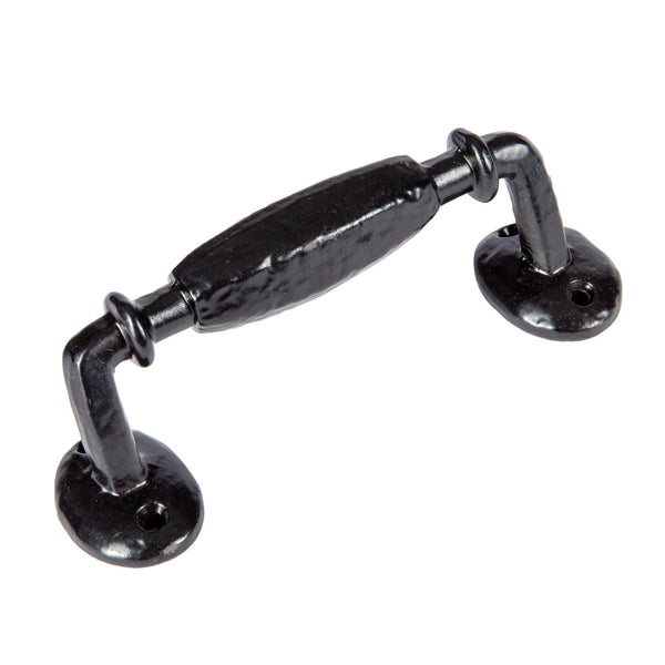 nicola spring 160mm Black Offset Wrought Iron Door Handle