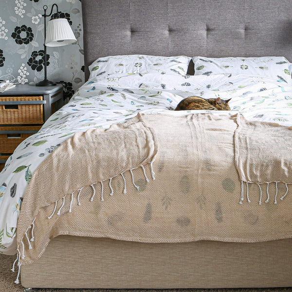 Nicola Spring 170cm X 90cm Turkish Cotton Diamond Bath Towel