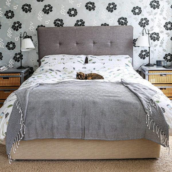 Nicola Spring 170cm X 90cm Turkish Cotton Diamond Bath Towel