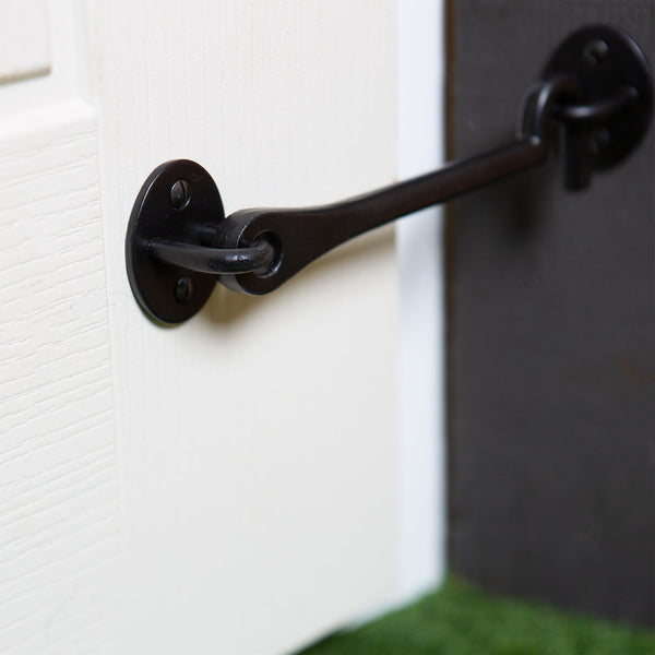 Nicola Spring 175mm Black Rustic Cabin Hook And Eye