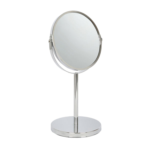 nicola spring 18.5cm x 34.5cm Chrome Pedestal Mirror