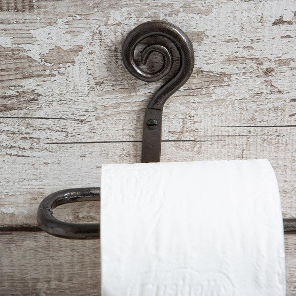 Nicola Spring 180mm Grey Curly Iron Toilet Roll Holder