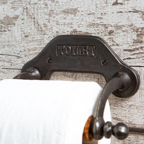 Nicola Spring 180mm Grey Industrial Toilet Roll Holder
