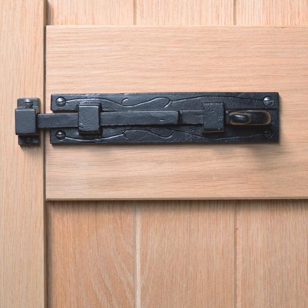 Nicola Spring 185mm Black Straight Shepherd's Crook Surface Bolt