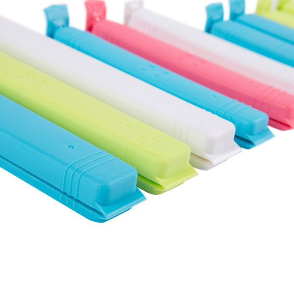 Nicola Spring 18pc Multicolour Plastic Food Bag Clips Set - 4 Sizes