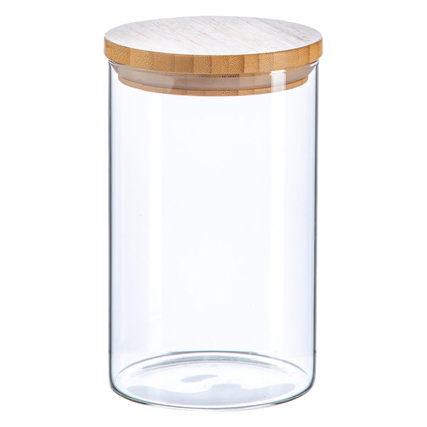 nicola spring 1L Scandi Storage Jar with Wooden Lid