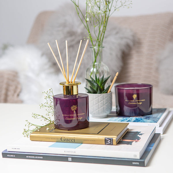 Nicola Spring 200ml Cinnamon Orange Glass Reed Diffuser