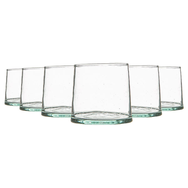 nicola spring 200ml Merzouga Recycled Tumbler Glasses - Pack of Six