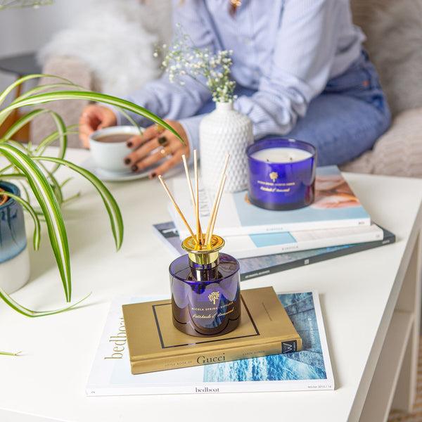 Nicola Spring 200ml Patchouli & Rosewood Glass Reed Diffuser