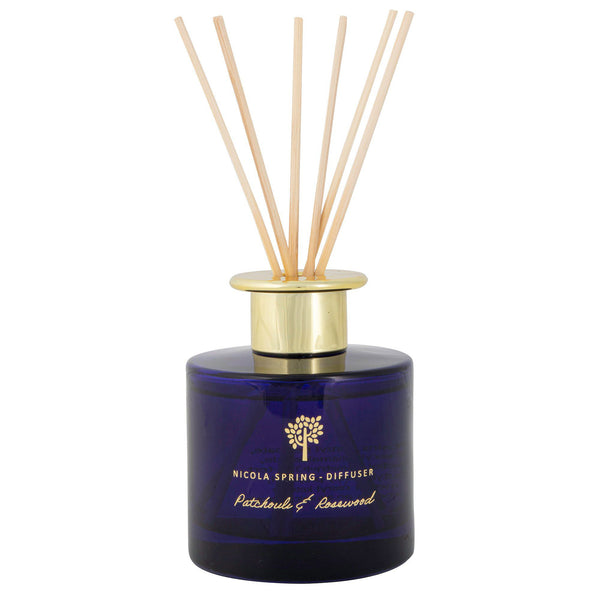 nicola spring 200ml Patchouli & Rosewood Glass Reed Diffuser