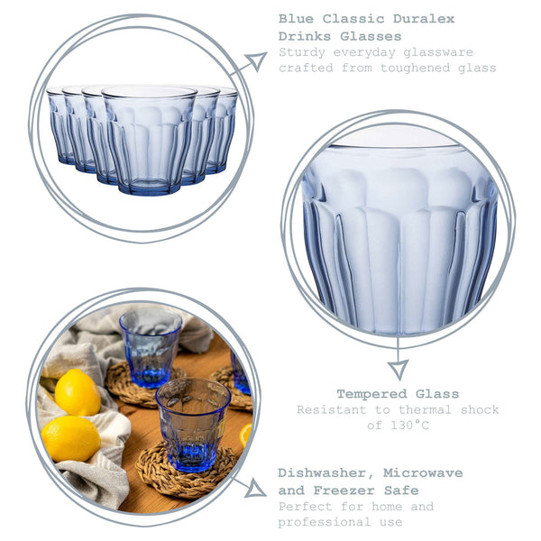 Nicola Spring 200ml Picardie Tumbler Glasses - Pack Of Six