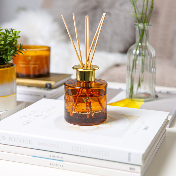 Nicola Spring 200ml Sandalwood & Jasmine Glass Reed Diffuser