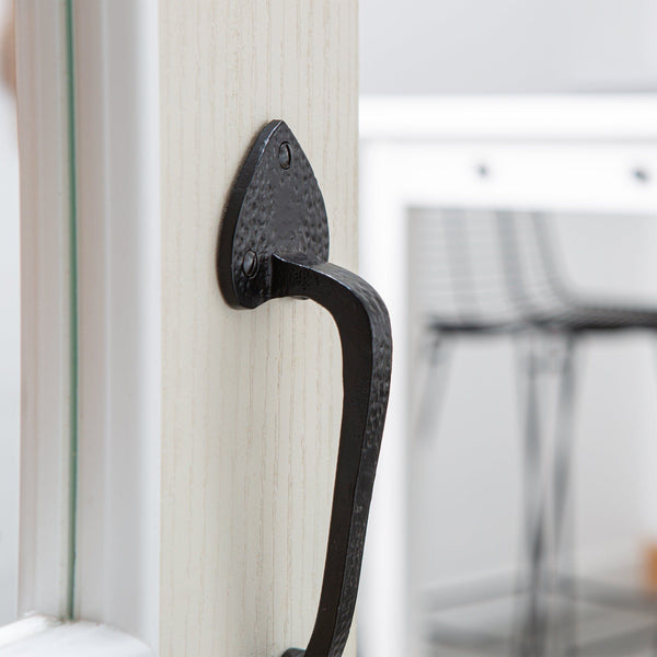 Nicola Spring 205mm Black Rustic Arrowhead Door Handle
