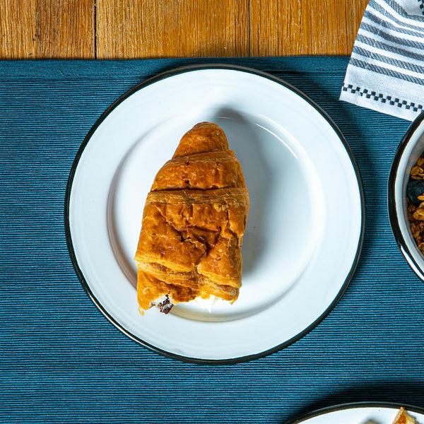 Nicola Spring 20cm Black/Grey White Enamel Side Plates - Pack Of Four