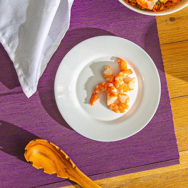 Nicola Spring 20cm White Toledo Glass Side Plates - Pack Of Six