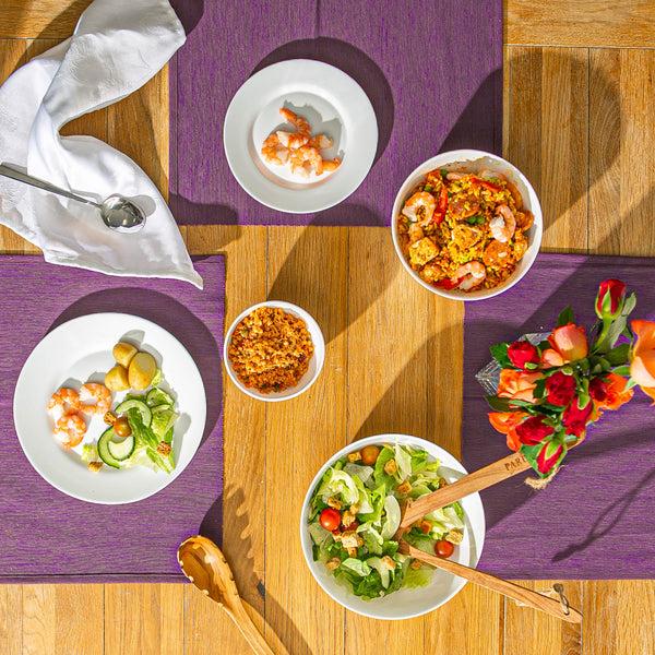 Nicola Spring 20cm White Toledo Glass Side Plates - Pack Of Six