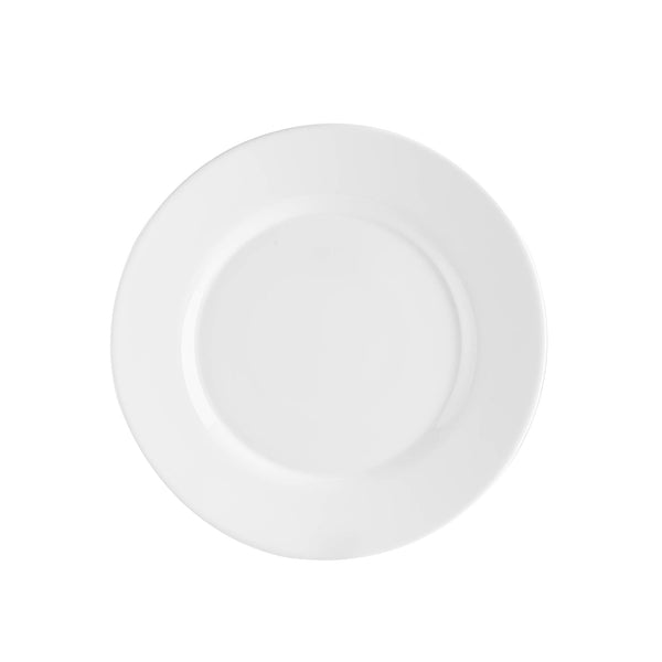nicola spring 20cm White Toledo Glass Side Plates - Pack of Six