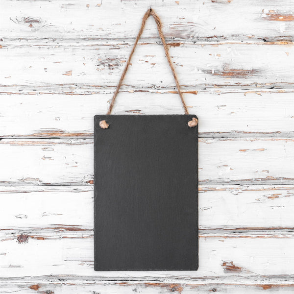 Nicola Spring 20cm X 30cm Rectangle Slate Hanging Notice Board
