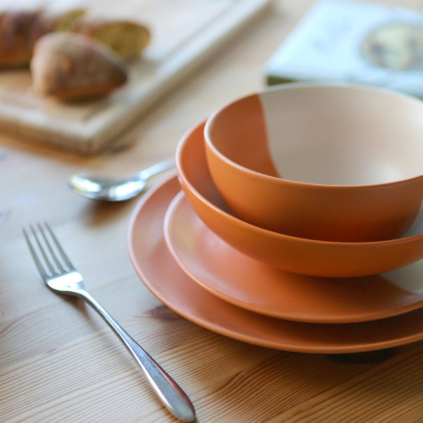 Nicola Spring 20pc Colour Block Deluxe Stoneware Dinner Set