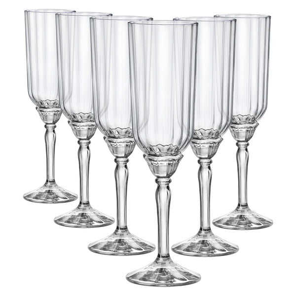 nicola spring 210ml Florian Champagne Flutes - Pack of Six