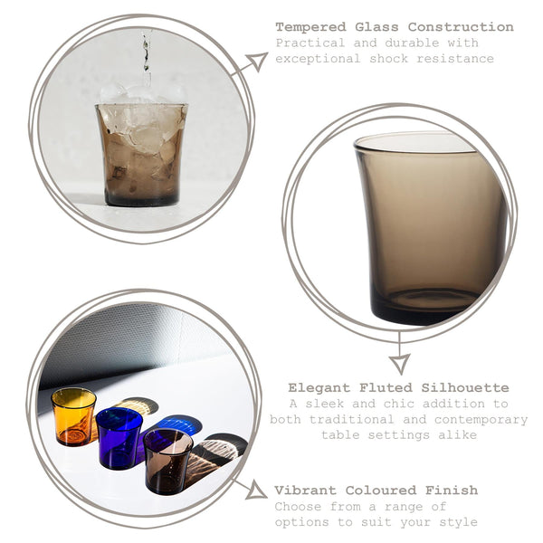 Nicola Spring 210ml Lys Tumbler Glasses - Pack Of Six