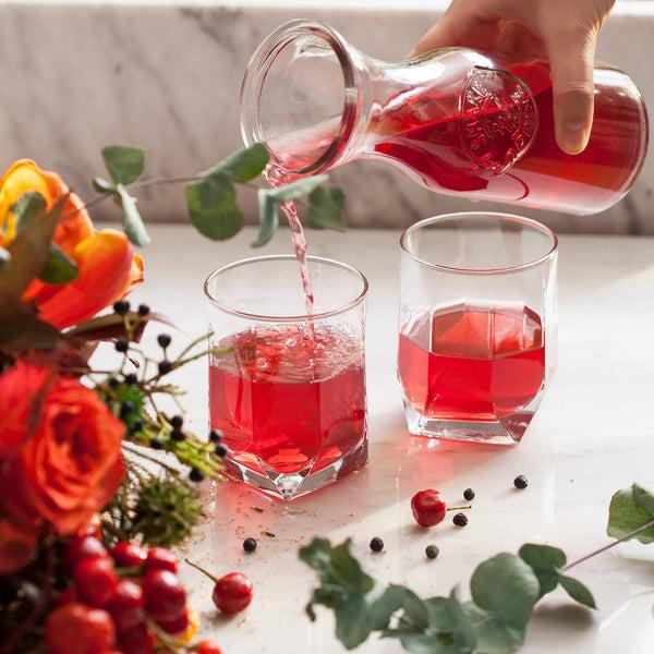 Nicola Spring 215ml Diamond Tumbler Glasses - Pack Of Six